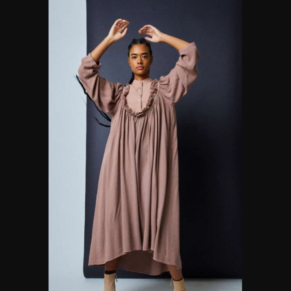 Atelier Delphine Fanny Dress in Burro Pink Size Small NWT